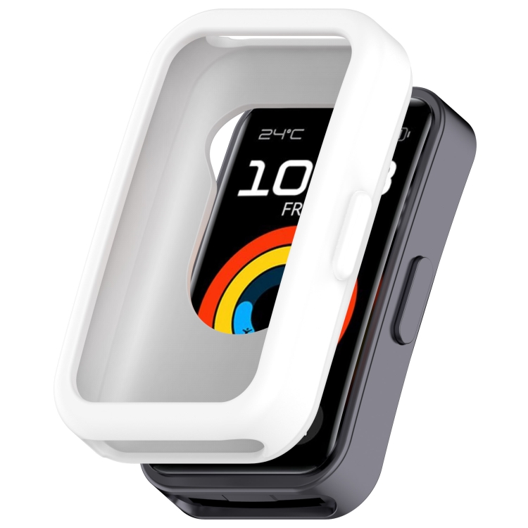 TPU HALF COVER Fedél a Huawei Band 10 / Band 9 / Band 8 fehér akciós termékkép 1
