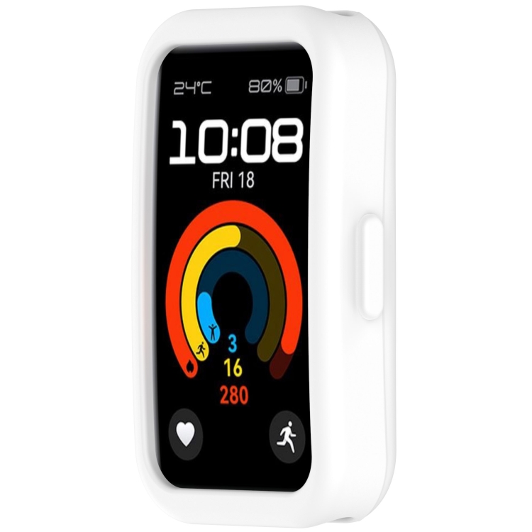 TPU HALF COVER Fedél a Huawei Band 10 / Band 9 / Band 8 fehér termék 2. képe