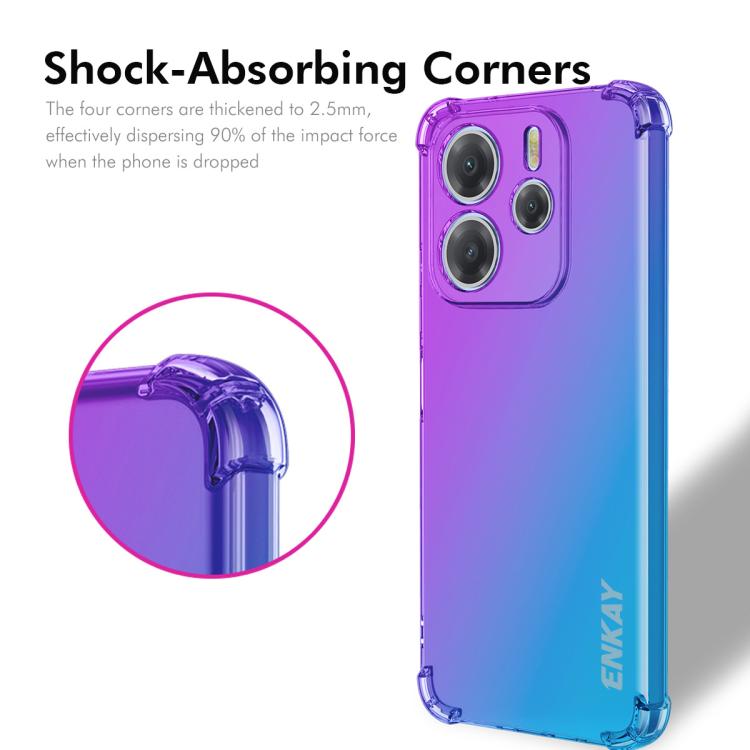 ENKAY GRADIENT Védőburkolat a Xiaomi Redmi Note 14 PINK YELLOW termék 2. képe
