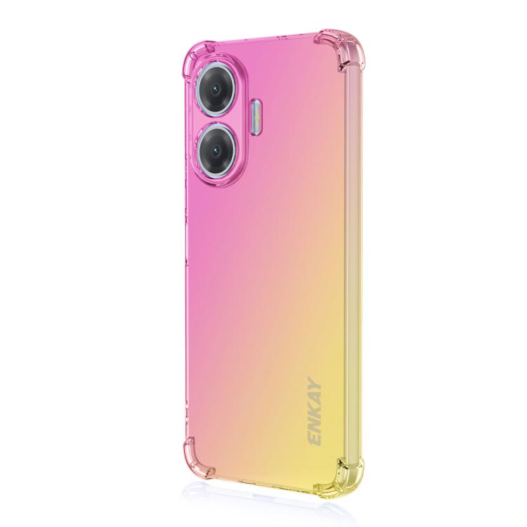ENKAY GRADIENT Védőtok Xiaomi Poco F7 PINK GOLD készülékhez akciós termékkép 1