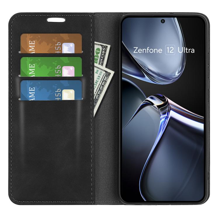 MAGNETIC Csuklós burkolat Asus Zenfone 12 Ultra fekete termék 2. képe