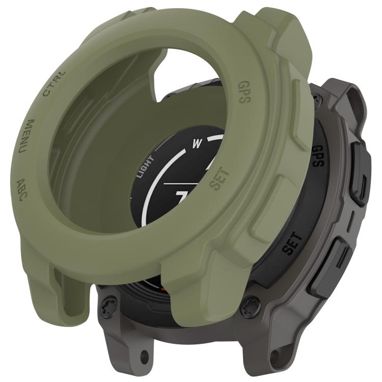 TPU HALF COVER Fedő a Garmin Instinct E 45mm sötétzöld akciós termékkép 1