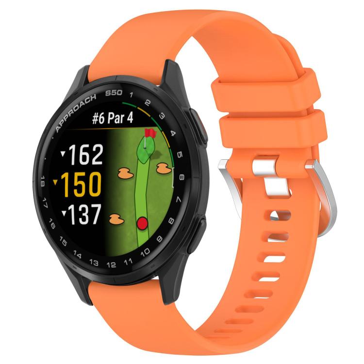 SILICONE Cserélhető szíj Garmin Approach S50 narancshoz akciós termékkép 1