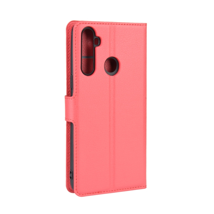 LITCHI Wallet fedél Realme 5 Pro piros termék 2. képe