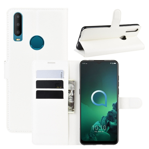 LITCHI pénztárcahuzat Alcatel 3x 2019 fehér termék 2. képe