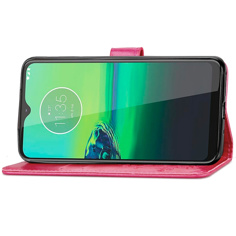 ART Peňaženkový obal Motorola Moto G8 Play  FLOWERS ružový termék 2. képe