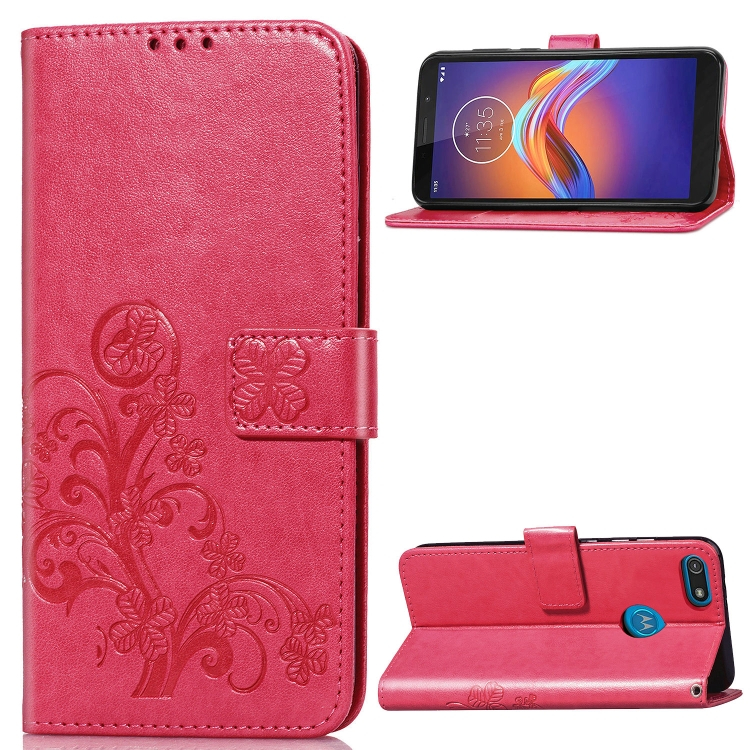 ART Pénztárca borító Motorola Moto E6 Play FLOWERS Pink akciós termékkép 1