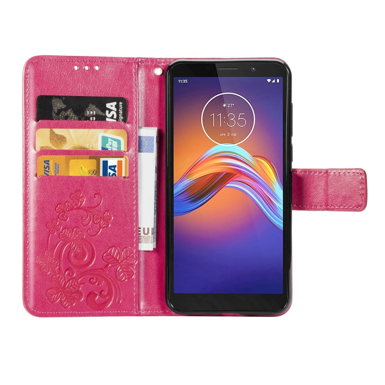 ART Pénztárca borító Motorola Moto E6 Play FLOWERS Pink termék 2. képe