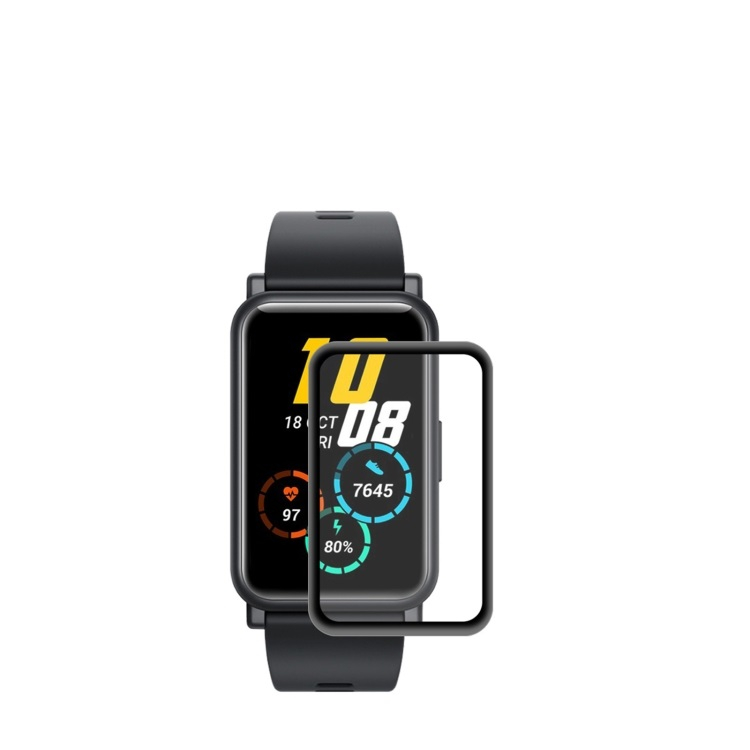 3D Tempered Glass Honor Watch ES fekete termék 2. képe