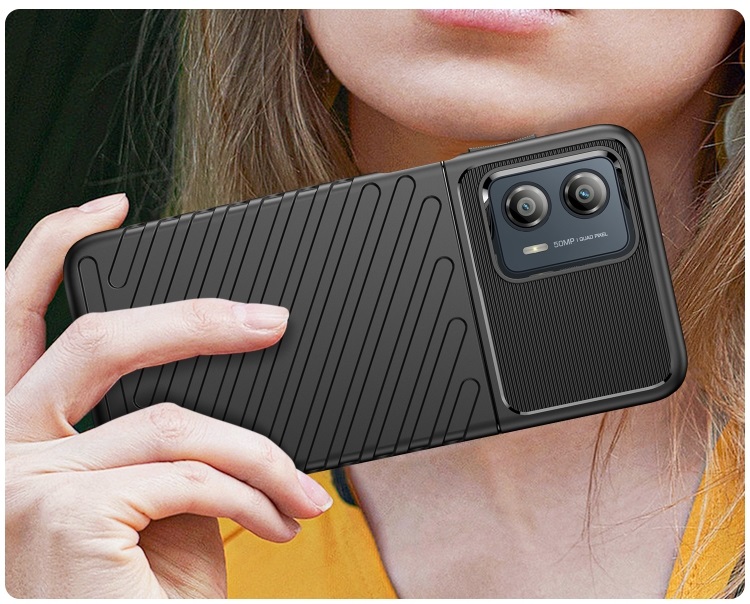 THUNDER Védőburkolat Motorola Moto G53 5G fekete termék 2. képe