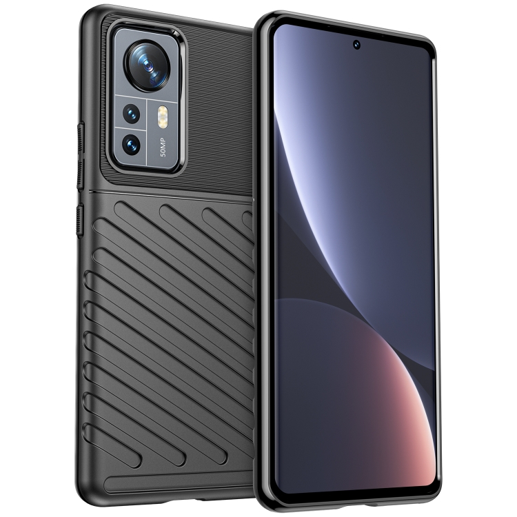 THUNDER Védőburkolat Xiaomi 12 Pro fekete akciós termékkép 1