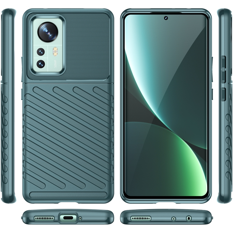 THUNDER Védőburkolat Xiaomi 12 Pro zöld termék 2. képe