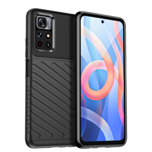 THUNDER Védőburkolat Xiaomi Poco M4 Pro 5G / Redmi Note 11S 5G fekete akciós termékkép 1