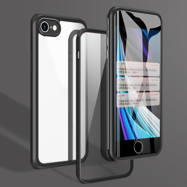 TPU mágneses borító 360 Apple iPhone SE 2022 / 2020 iPhone 8 / 7 fekete akciós termékkép 1