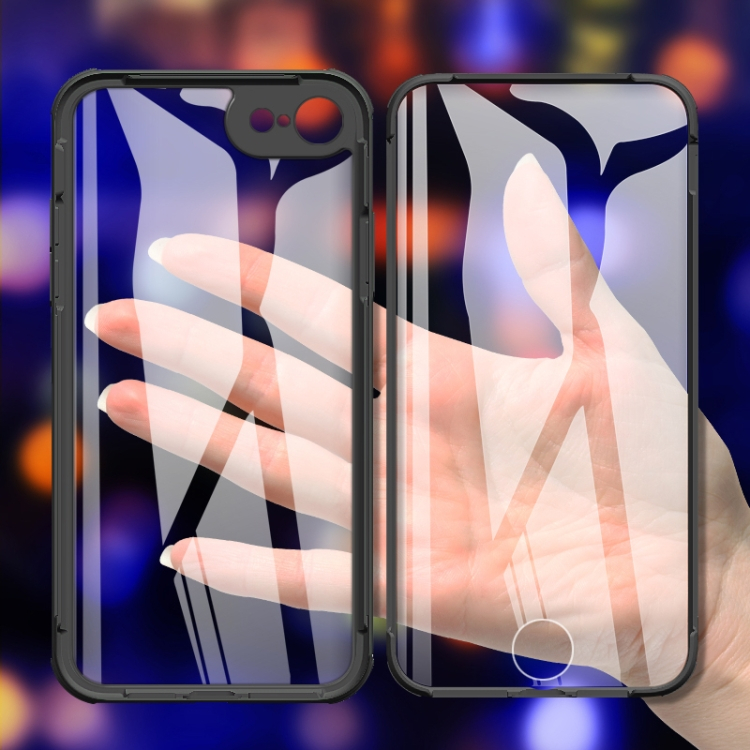 TPU mágneses borító 360 Apple iPhone SE 2022 / 2020 iPhone 8 / 7 fekete termék 2. képe