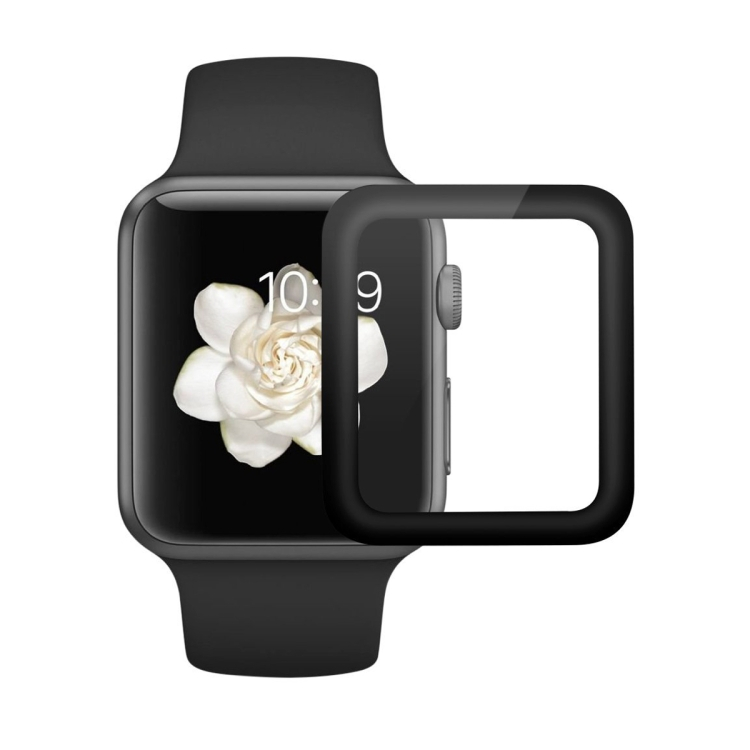 Edzett védőüveg Apple Watch 1 / 2 42mm fekete akciós termékkép 1