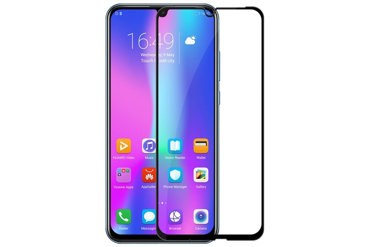 3D Edzett üveg Huawei P Smart 2019 fekete akciós termékkép 1