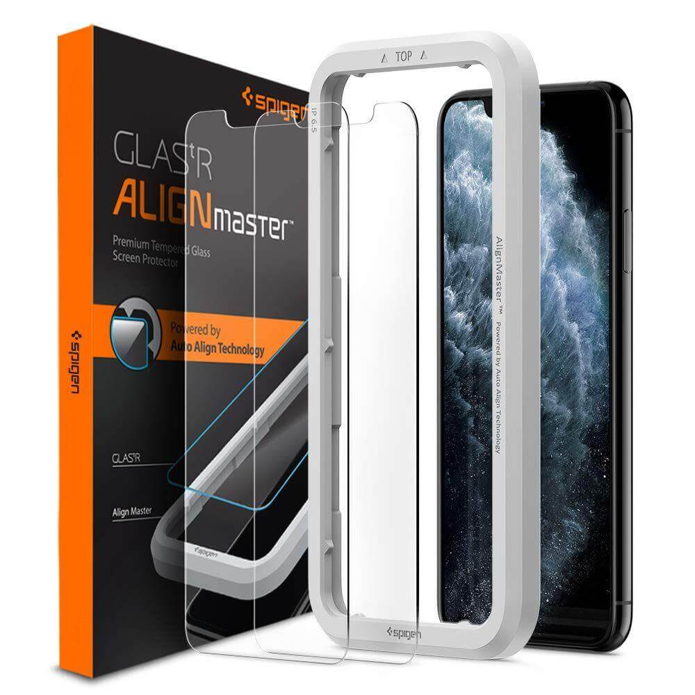 SPIGEN GLASS tR ALIGN MASTER 2x sklo Apple iPhone 11 Pro / XS / X akciós termékkép 1