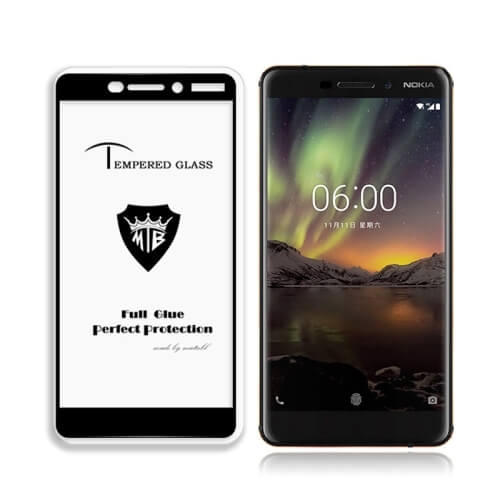 3D edzett üveg Nokia 6.1 fekete akciós termékkép 1