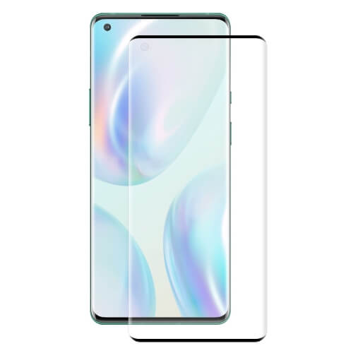 3D Edzett üveg OnePlus 8 fekete akciós termékkép 1