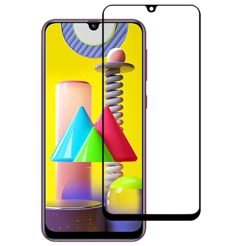 3D Edzett üveg Samsung Galaxy M31 fekete akciós termékkép 1