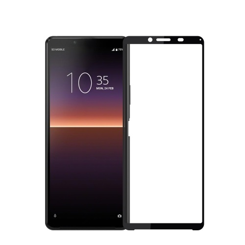 3D Edzett üveg Sony Xperia 10 II fekete akciós termékkép 1