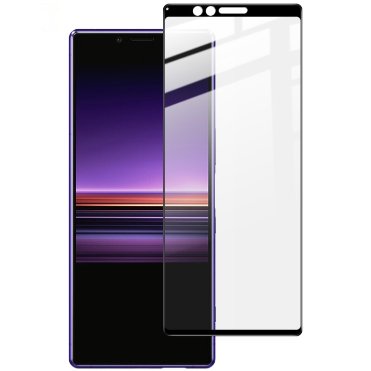 IMAK 3D Edzett üveg Sony Xperia 1 fekete akciós termékkép 1