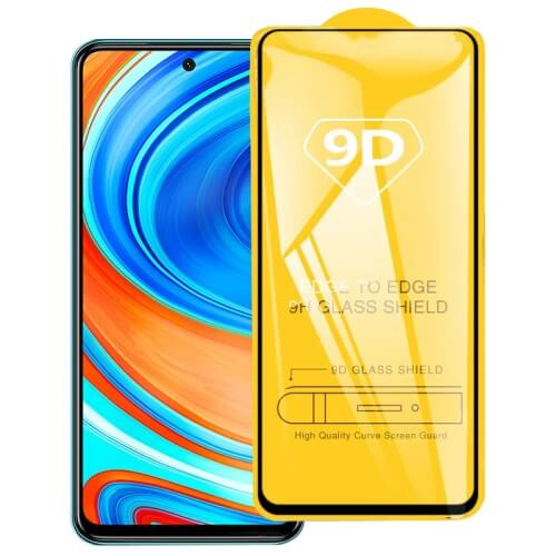 3D edzett üveg Xiaomi Redmi Note 9 fekete akciós termékkép 1