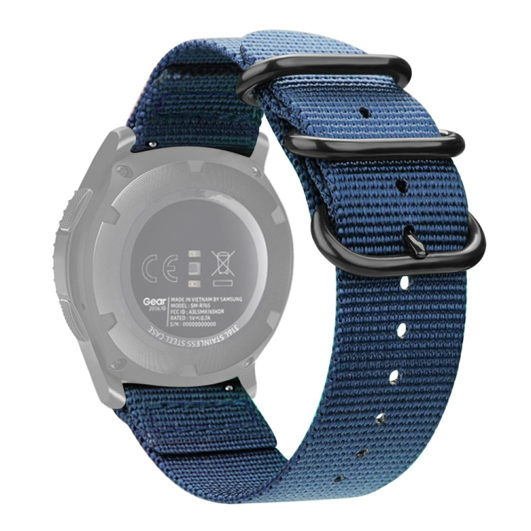 NYLON Univerzális óraszíj - szélessége 22mm kék termék 2. képe