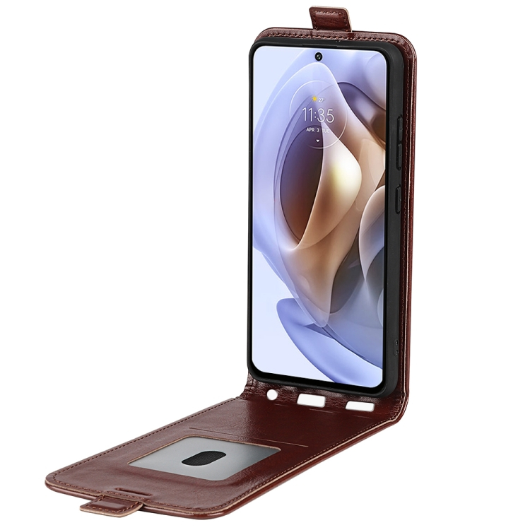 Összecsukható tok Motorola Moto G31 barna akciós termékkép 1