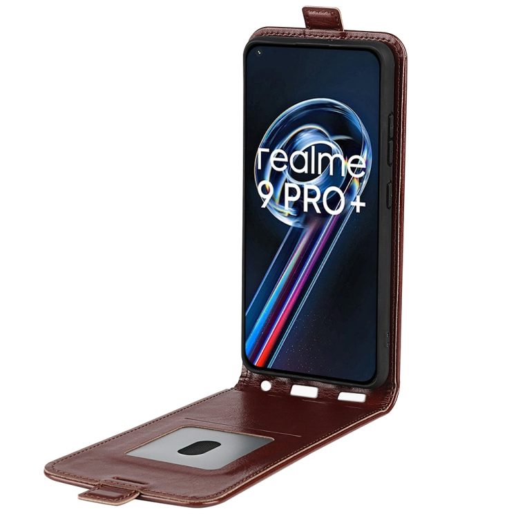 Realme 9 Pro+ / Realme 9 barna összecsukható tok akciós termékkép 1