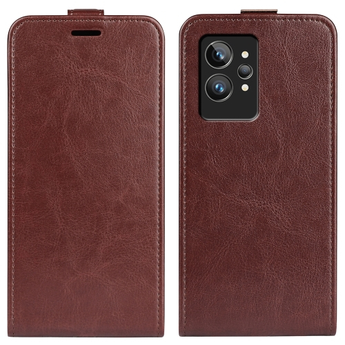 Realme GT2 Pro barna összecsukható tok termék 2. képe