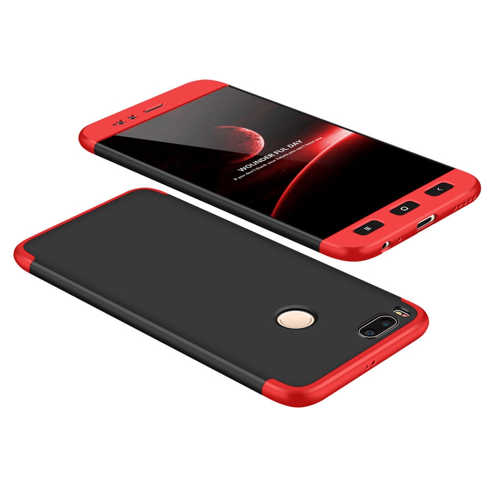 360° Xiaomi Mi 5X / A1 fekete (piros) akciós termékkép 1