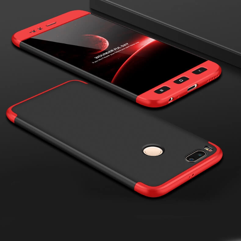 360° Xiaomi Mi 5X / A1 fekete (piros) termék 2. képe