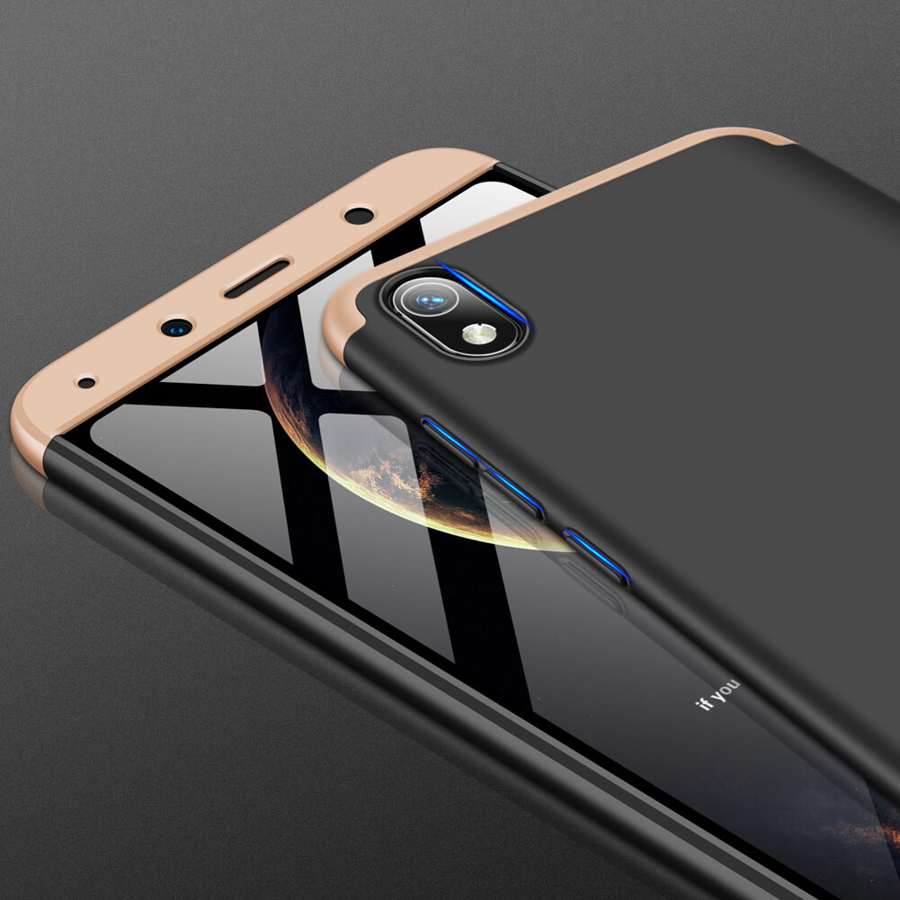360° védőburkolat Xiaomi Redmi 7A fekete-arany termék 2. képe
