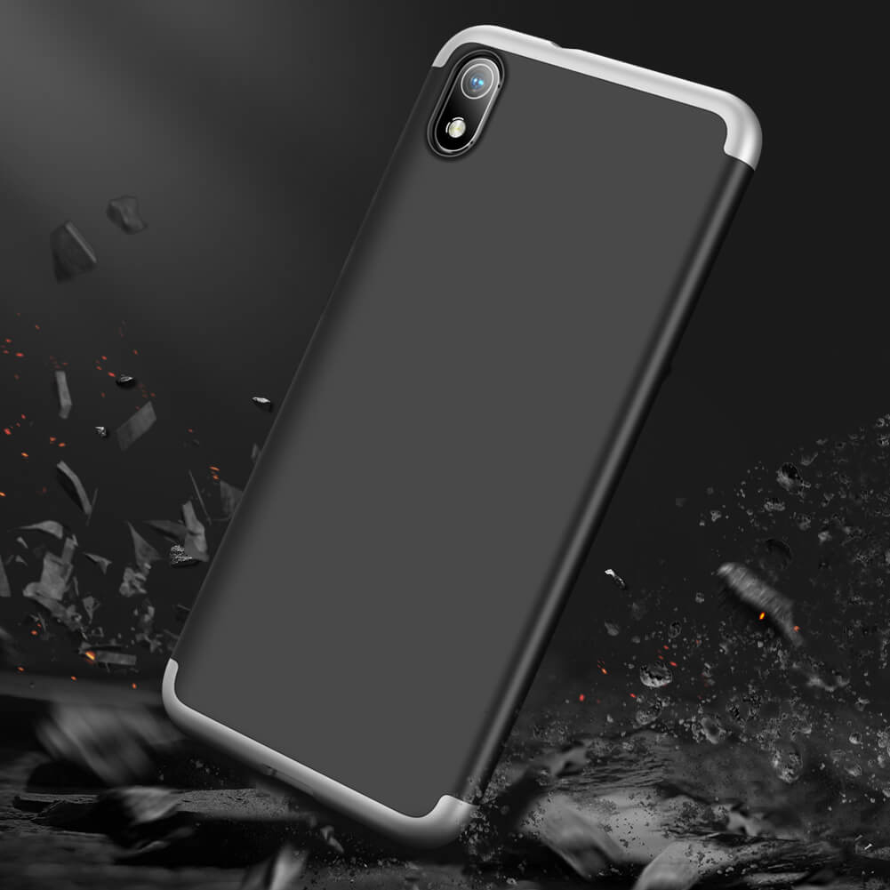 360° védőburkolat Xiaomi Redmi 7A fekete-ezüst termék 2. képe
