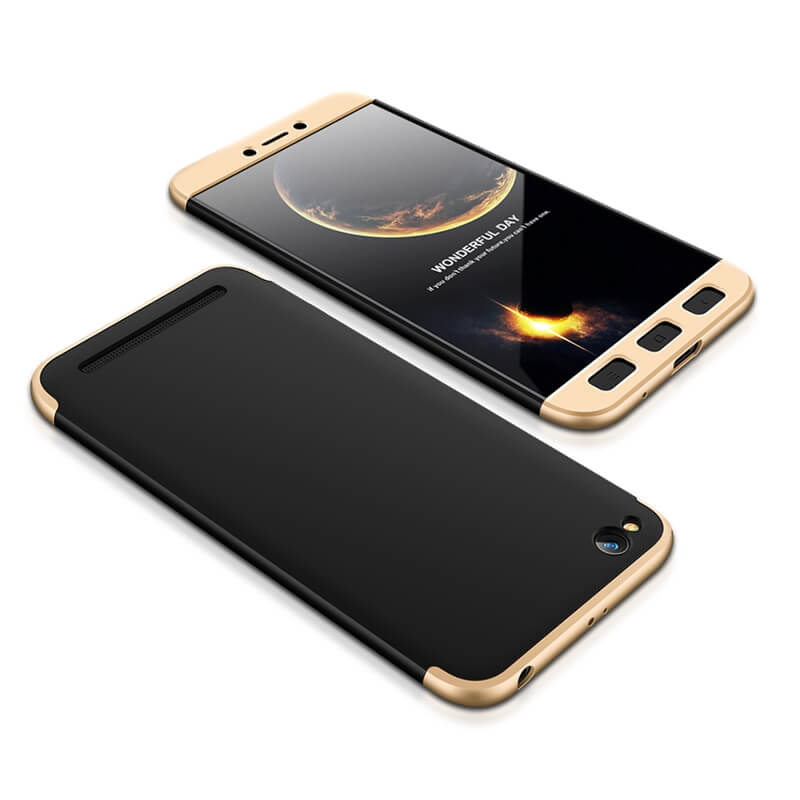 360° védőtok Xiaomi Redmi Note 5A fekete (arany) akciós termékkép 1
