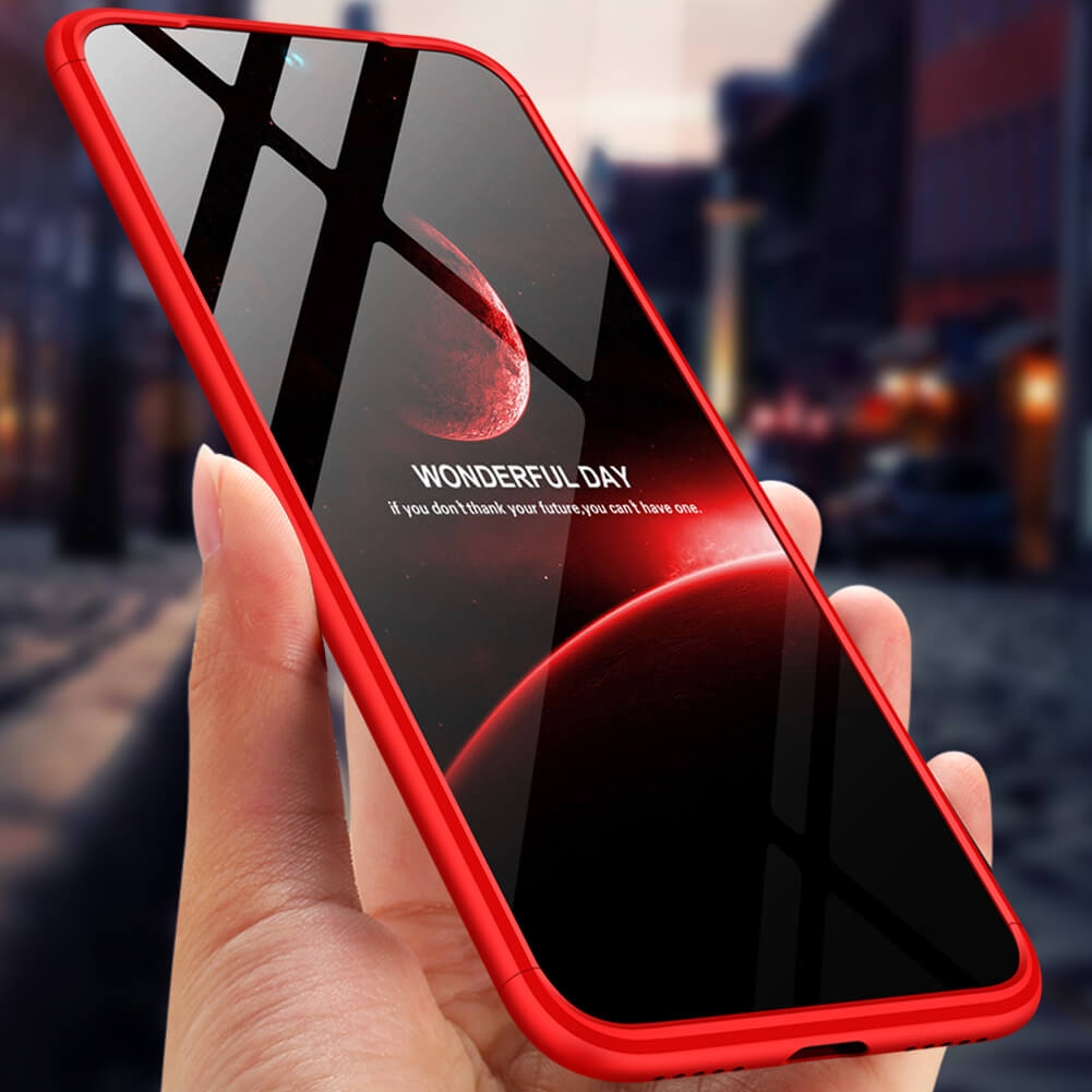 360° Ochranný obal Xiaomi Redmi 7 červený termék 2. képe