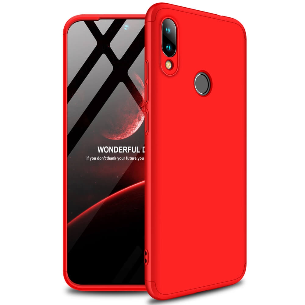 360° Ochranný obal Xiaomi Redmi 7 červený akciós termékkép 1