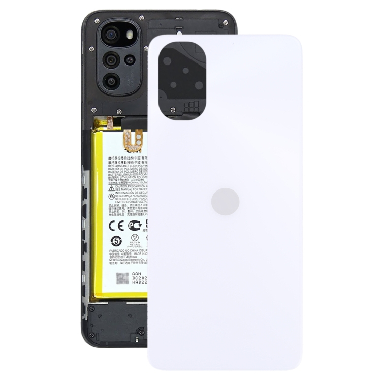 Hátlap (akkumulátorfedél) Motorola Moto G22 fehér akciós termékkép 1