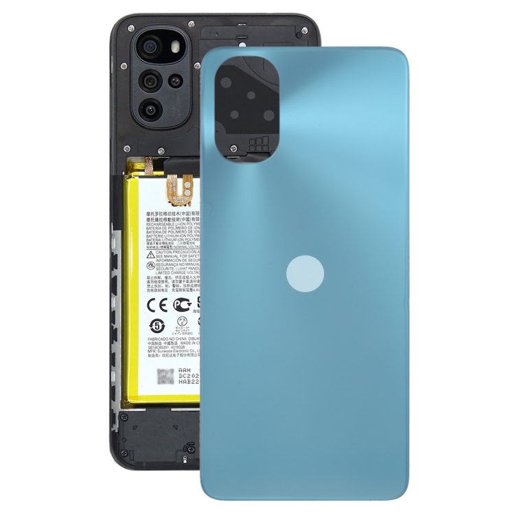 Hátlap (akkumulátor fedél) Motorola Moto G22 kék akciós termékkép 1