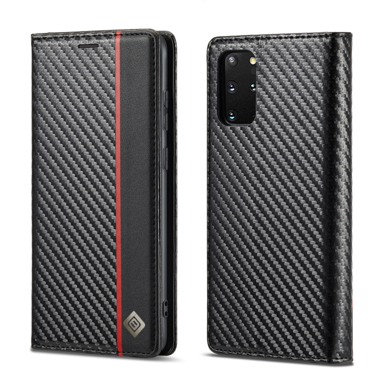 IMEEKE CARBON Pénztárcavédő Samsung Galaxy S20 FE fekete akciós termékkép 1