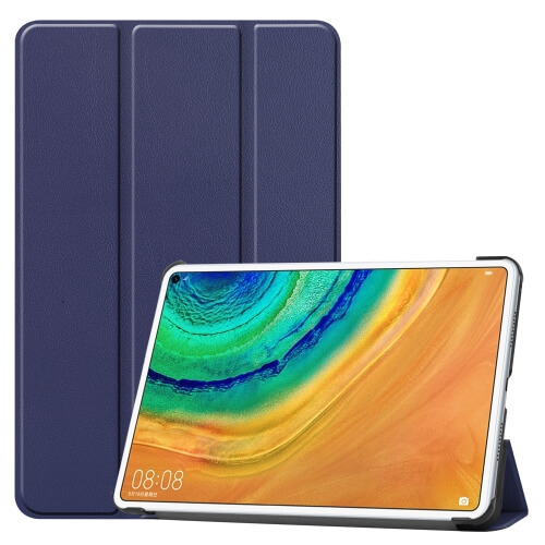 LEATHER Flip tok Huawei MatePad Pro sötétkék akciós termékkép 1