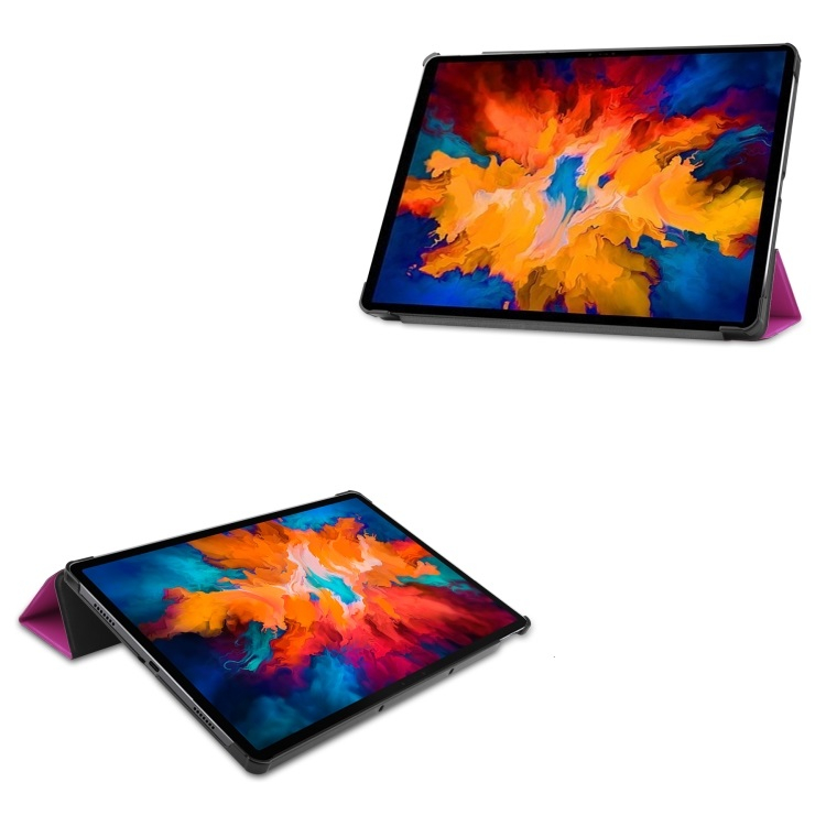 LEATHER Flip tok Lenovo Tab P11 Pro (TB-XJ706F) lila termék 2. képe