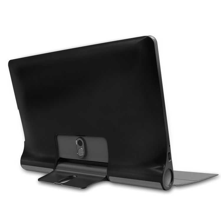 LEATHER Lenovo Yoga Smart Tab 10 flip cover szürke termék 2. képe