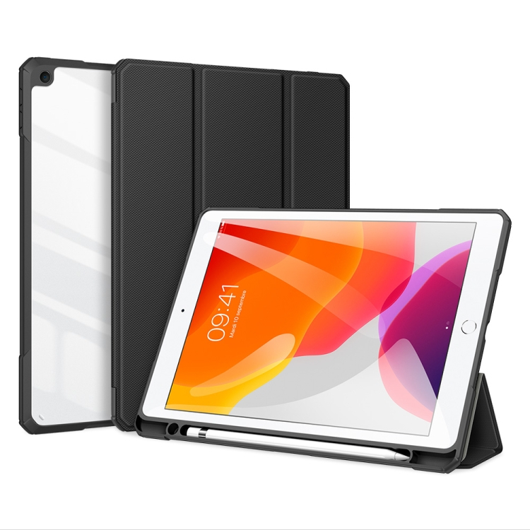 DUX TOBY Flip tok Apple iPad 10.2 2021 / 2020 / 2019 fekete akciós termékkép 1