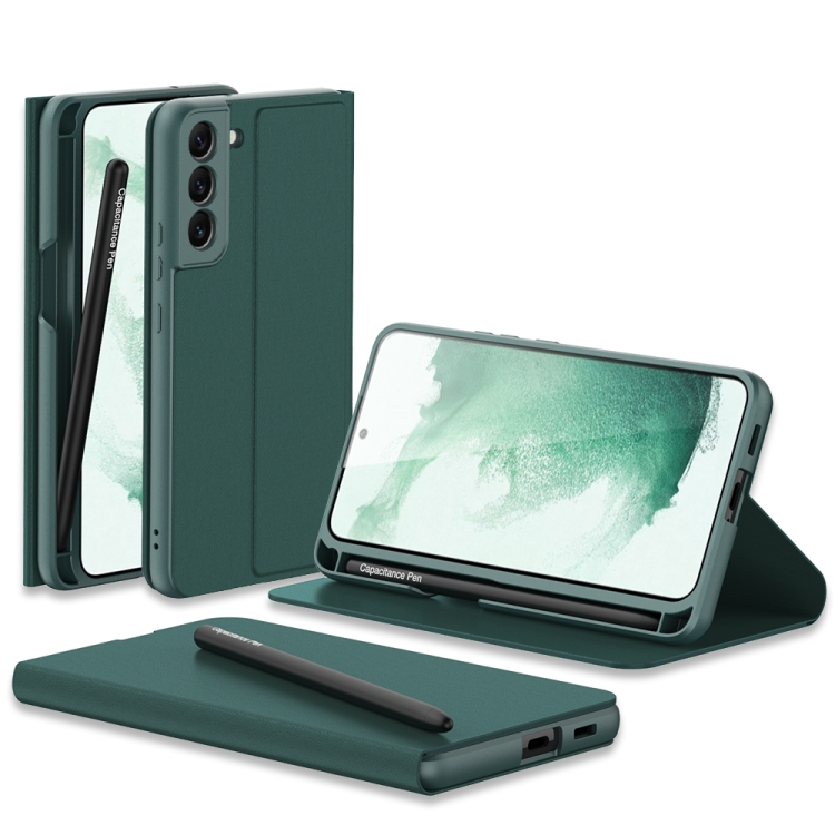 GKK PEN Flip toll tollal Samsung Galaxy S22 Plus 5G zöld akciós termékkép 1