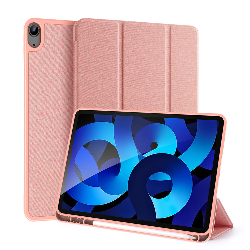 DUX DOMO Flip tok Apple iPad Air 5 (2022) / 4 (2020) rózsaszín akciós termékkép 1