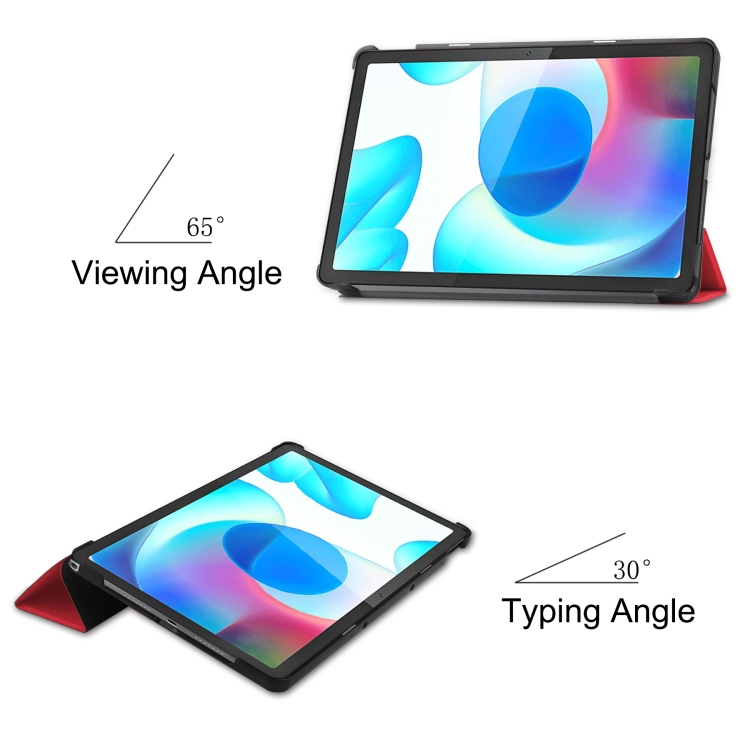 LEATHER Realme Pad piros borító termék 2. képe