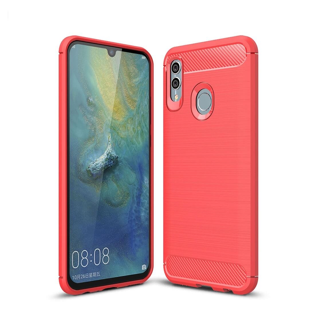 FLEXI TPU obal Honor 10 Lite červený akciós termékkép 1